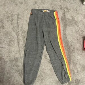 Gray Aviator Nation sweatpants!